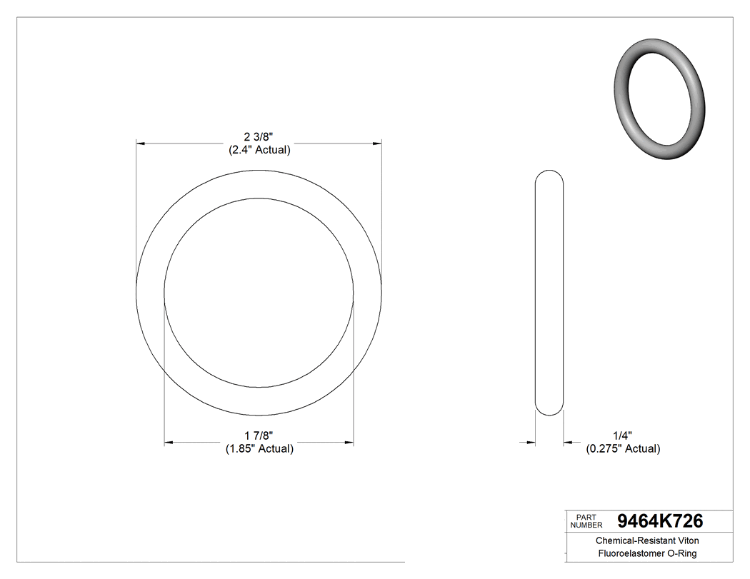 Technical drawing - 9464K726